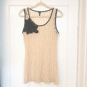 Maurices Gold Netted Tank Size L